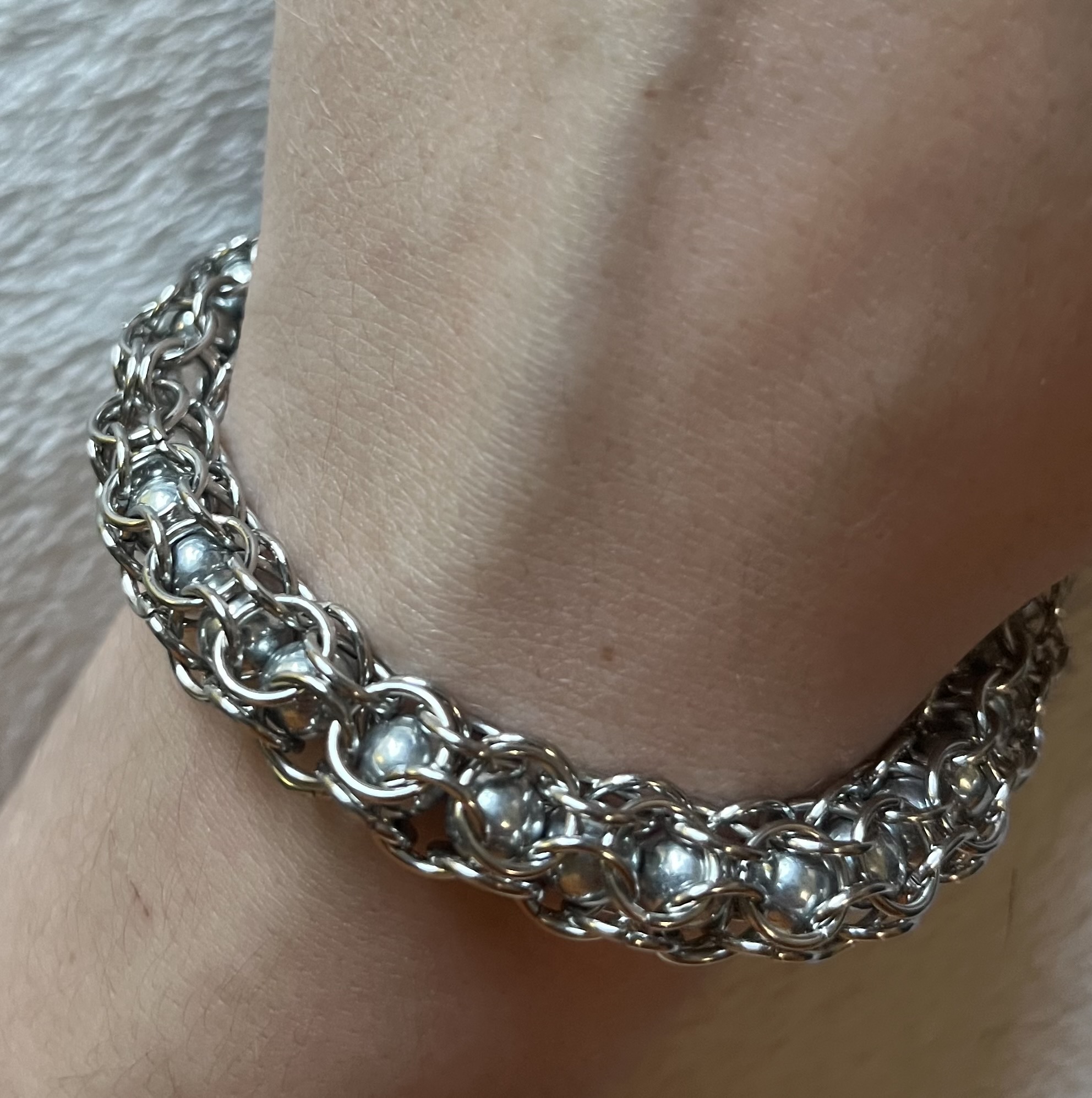 beaded byzantine bracelet